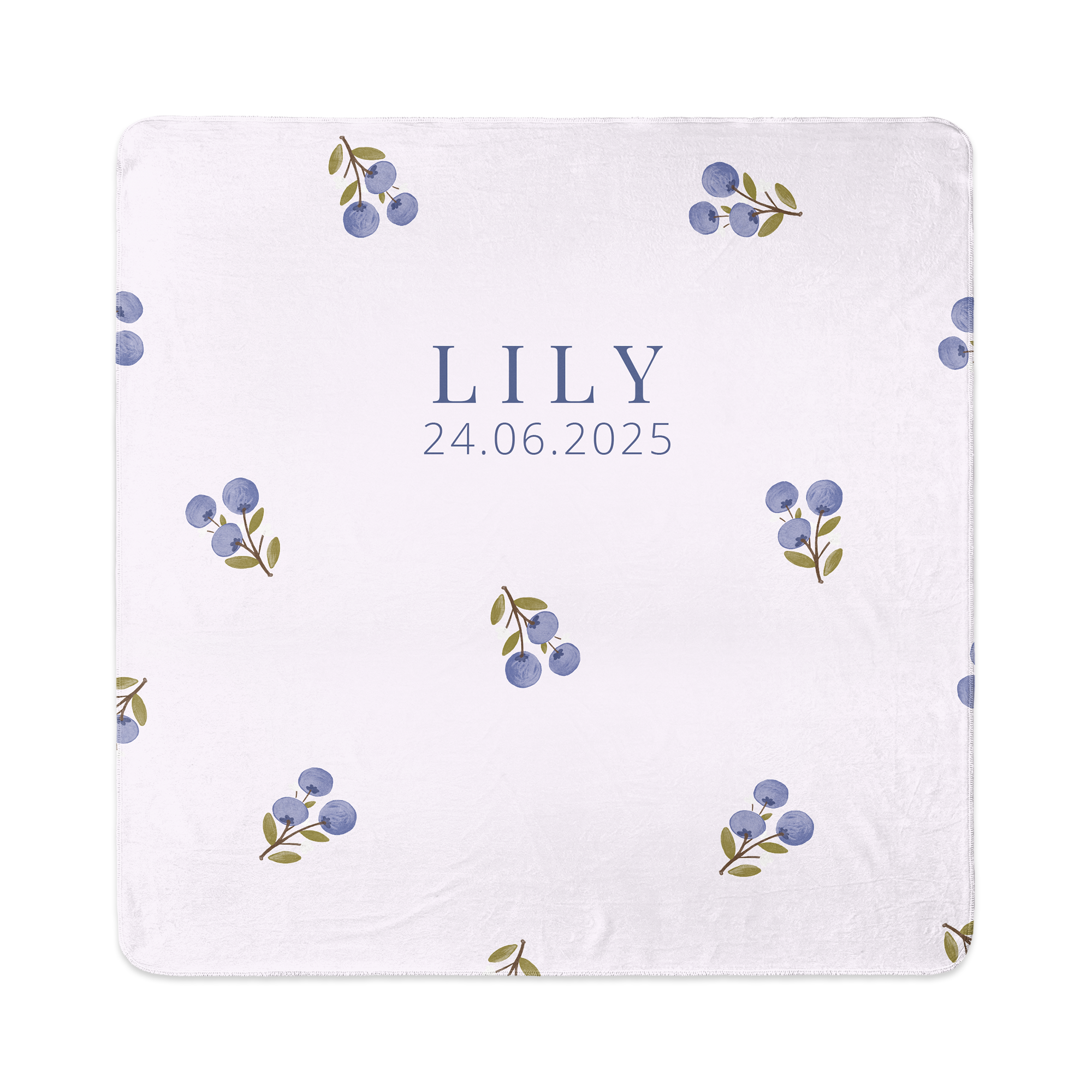 Personalised baby blanket - 80 x 80 cm
