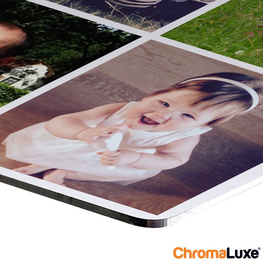 Colagem de fotos do Instagram em alumínio com impressão de fotos personalizadas, incluindo foto de bebê sorrindo