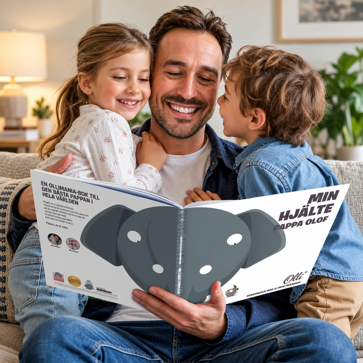 Ollimania Bok med namn- Världens bästa pappa
