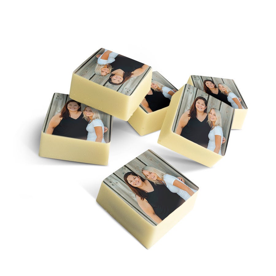 Chocolade bonbons met foto