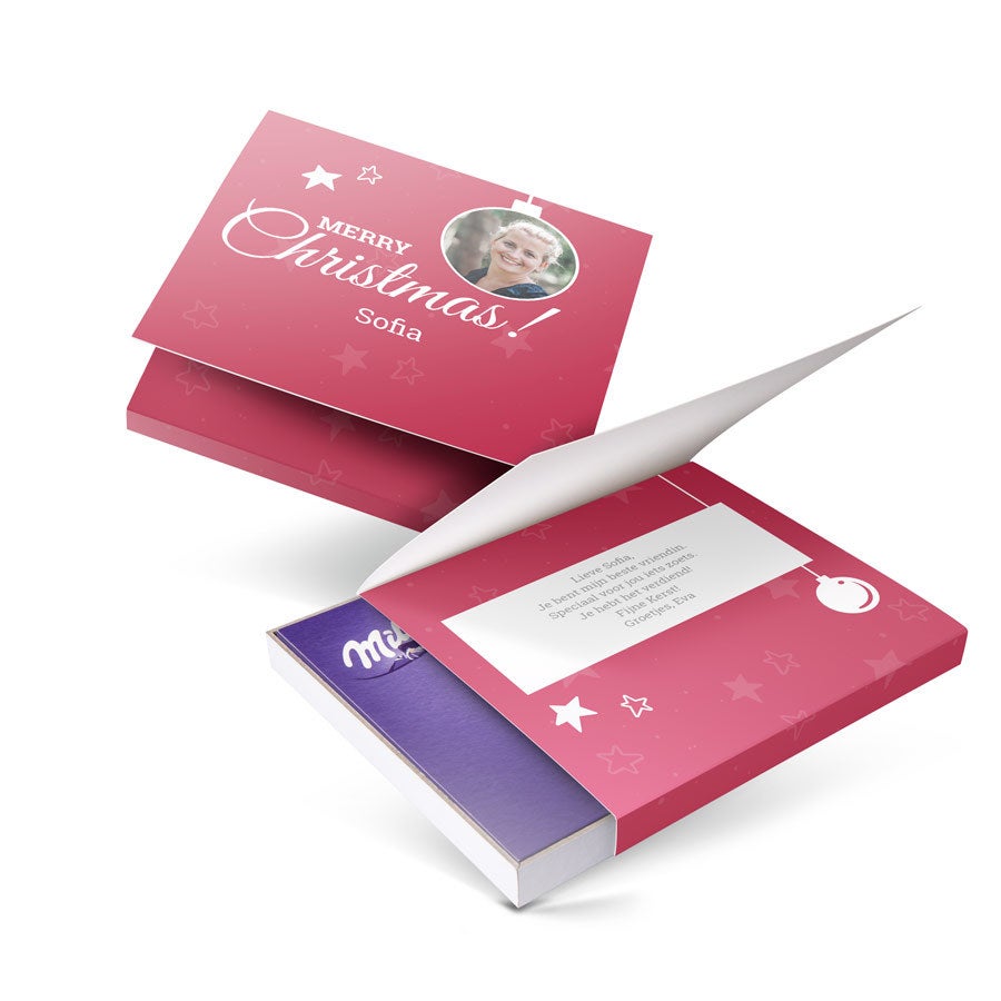 Milka giftbox bedrukken - Kerst - 110 gram