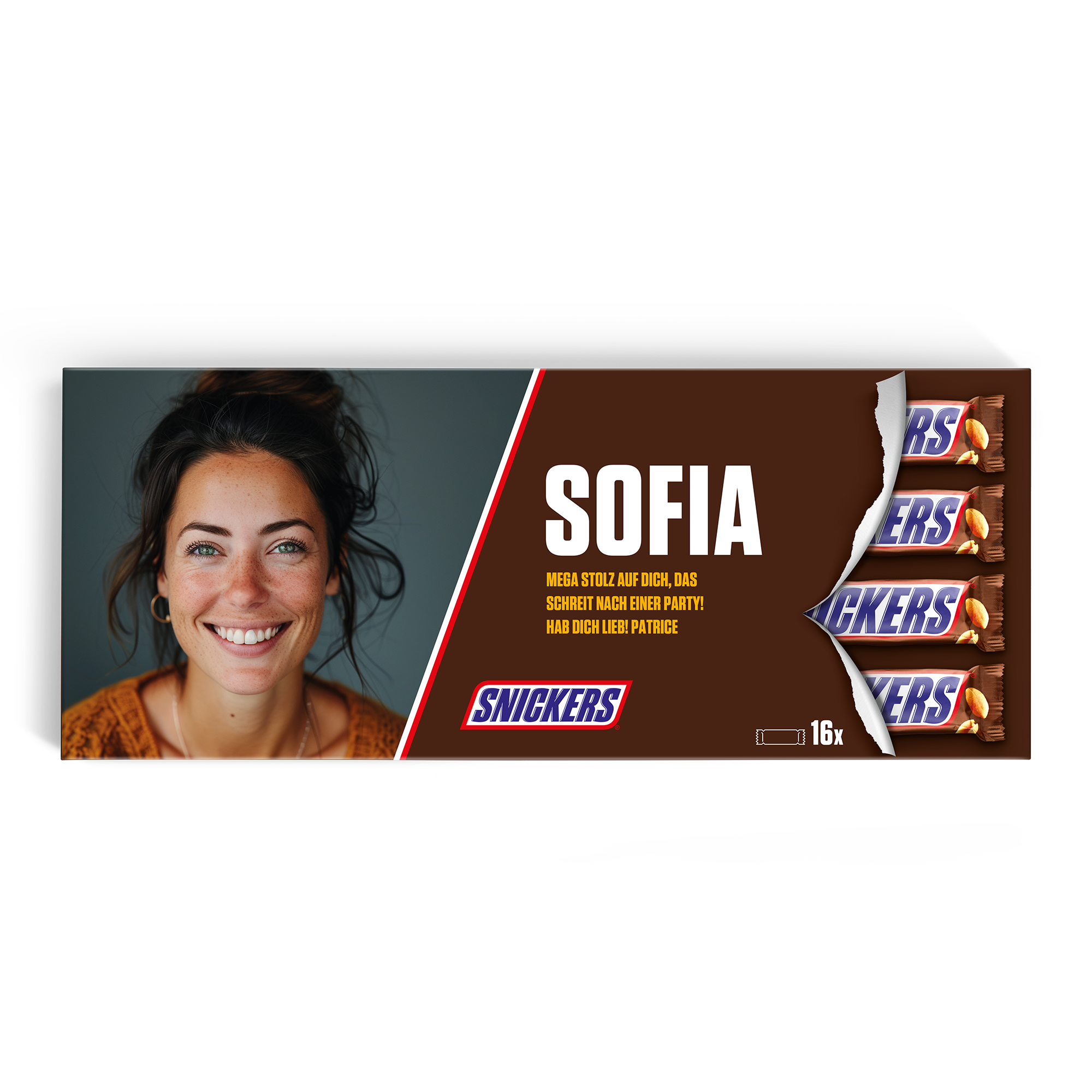 XXL Snickers personalisieren
