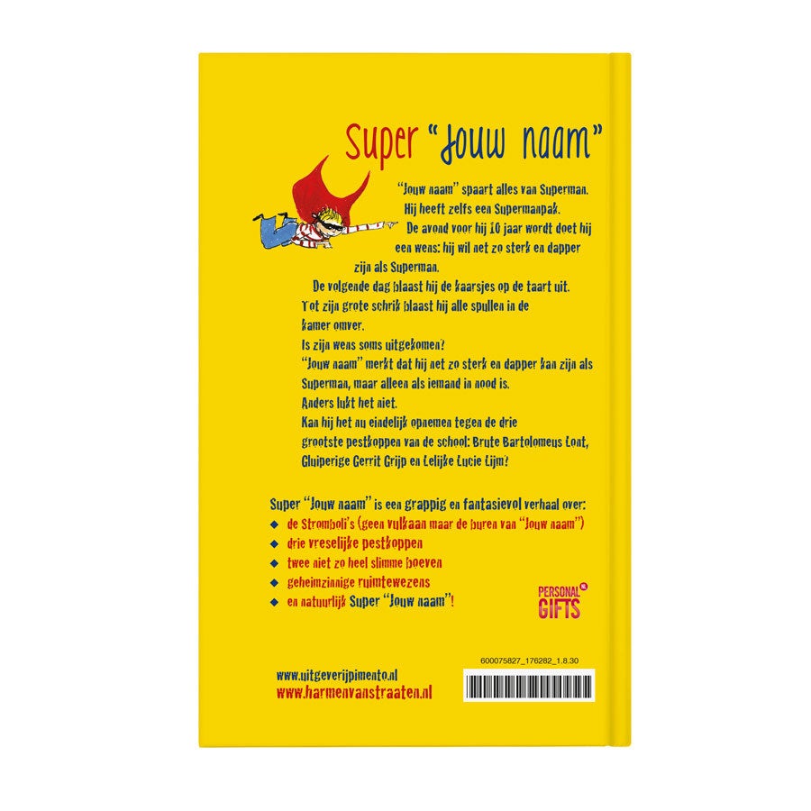 Boek "Super Jan" personaliseren