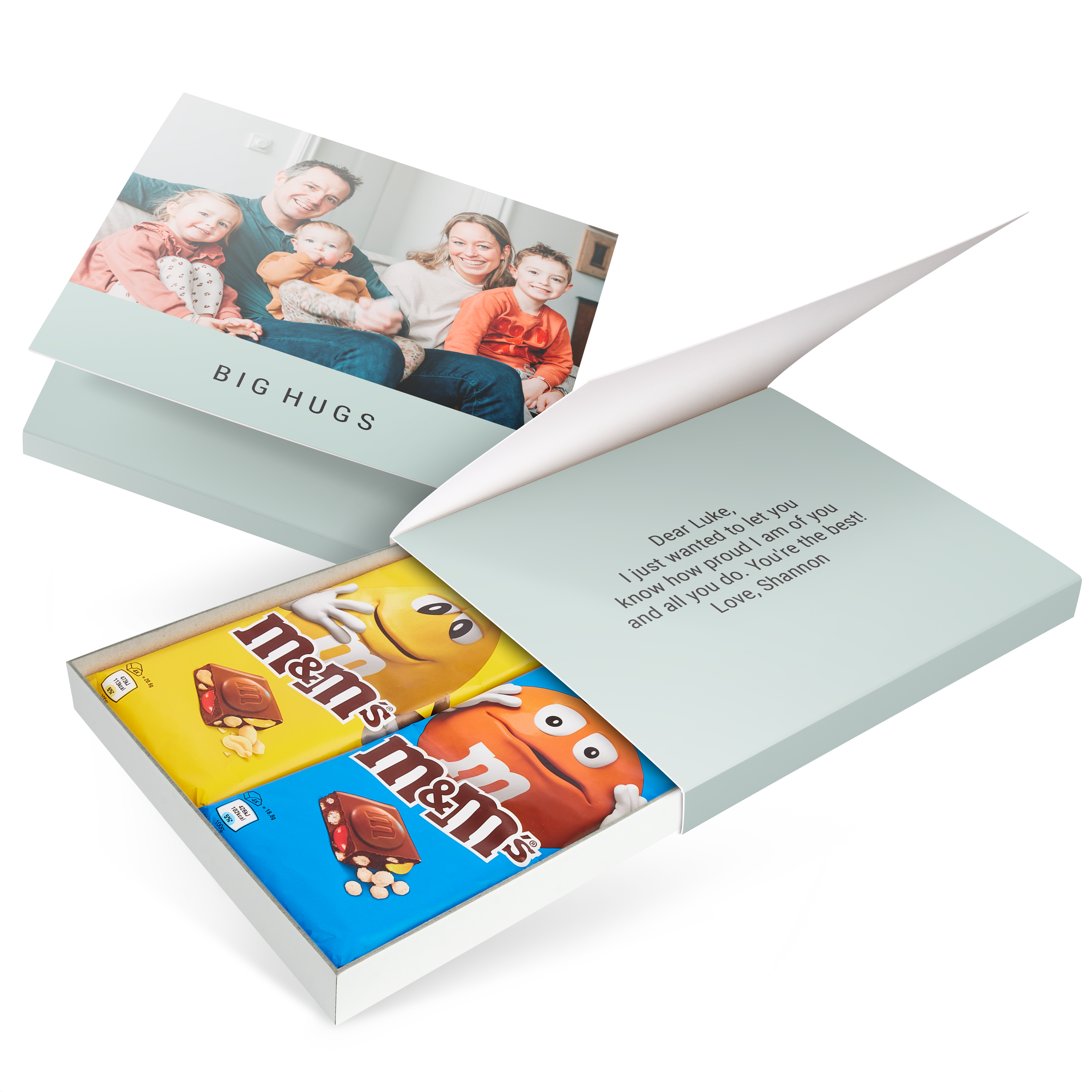 Personalised M&M's gift box - General - 2 bars