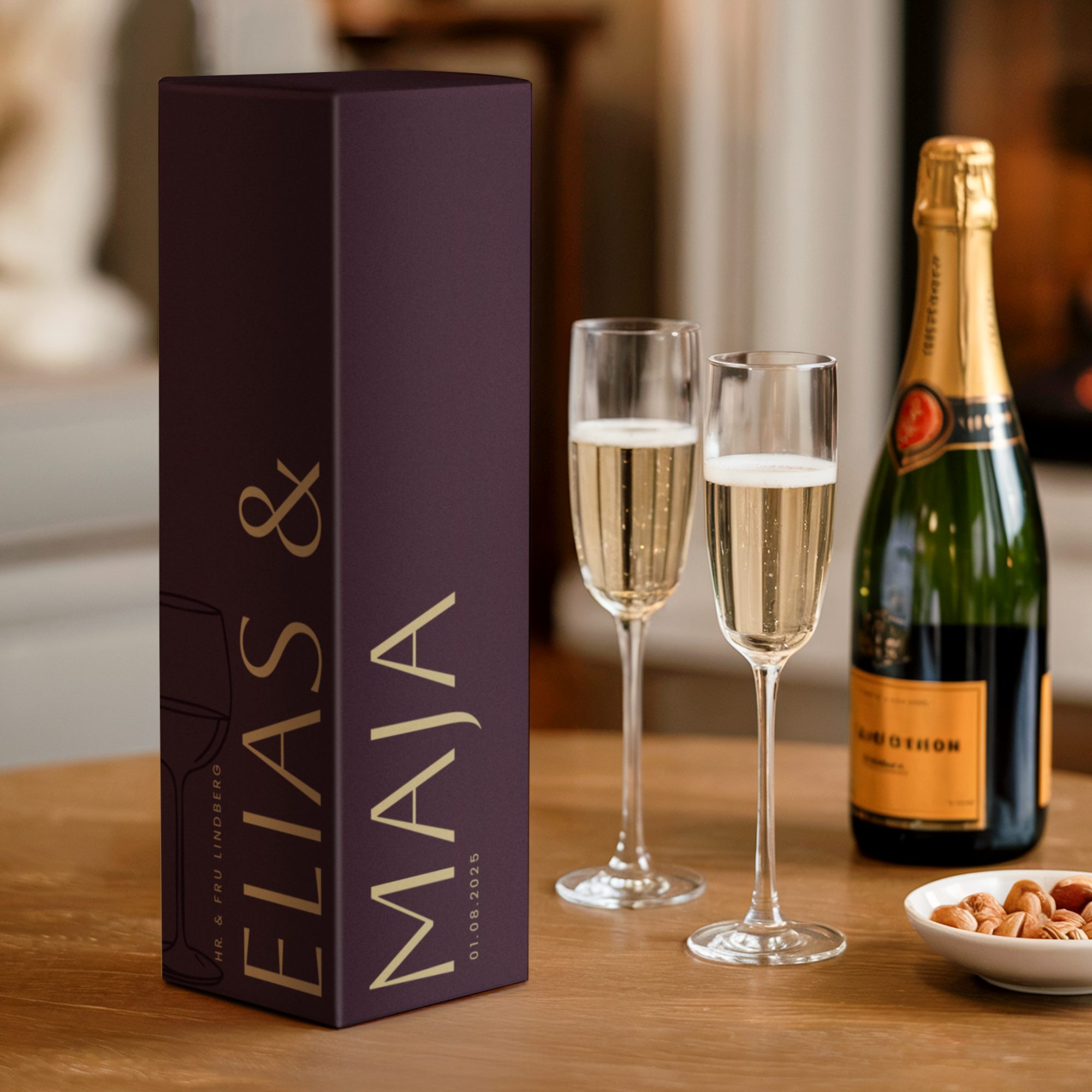 Personaliserad champagnebox