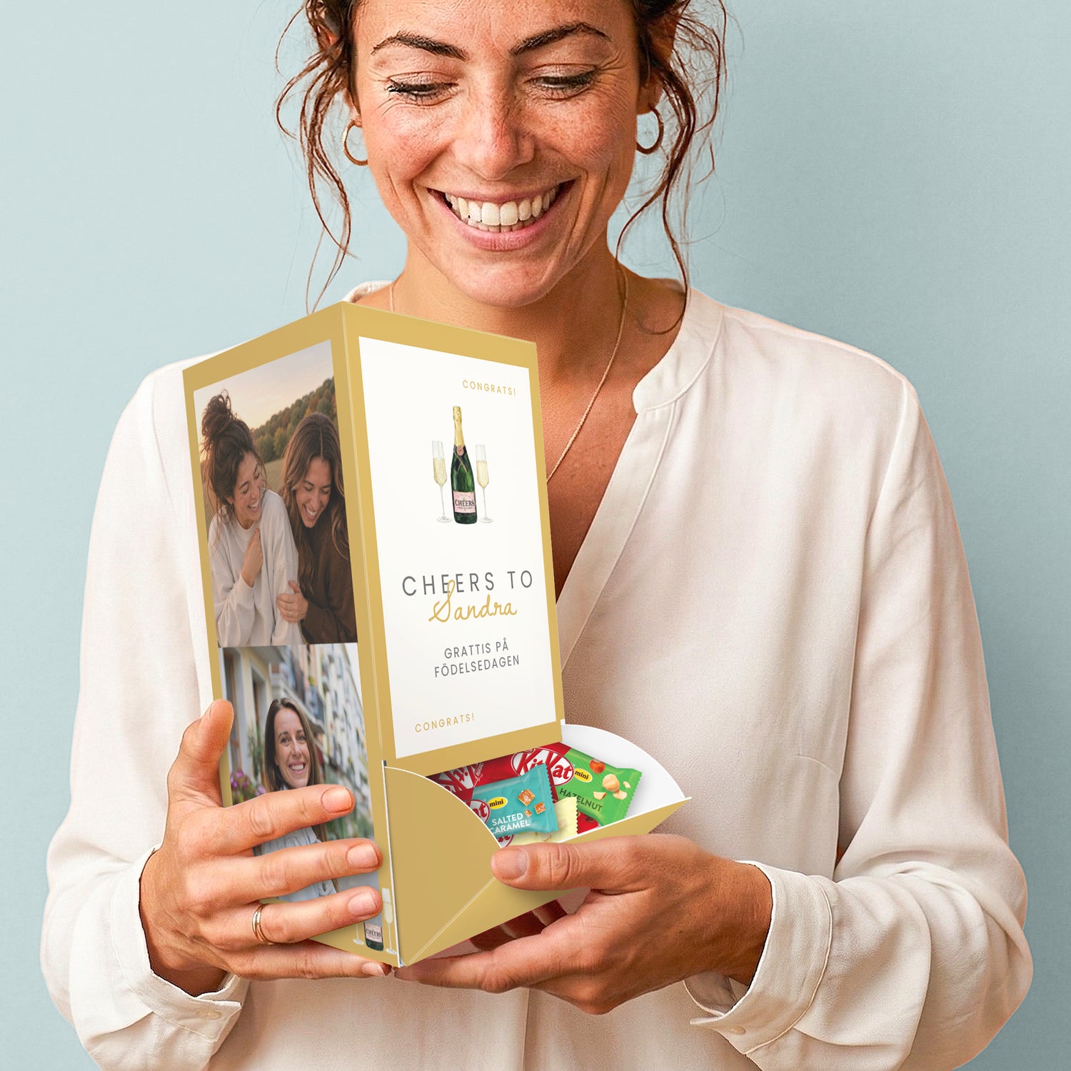 Personaliserad chokladdispenser med KitKat