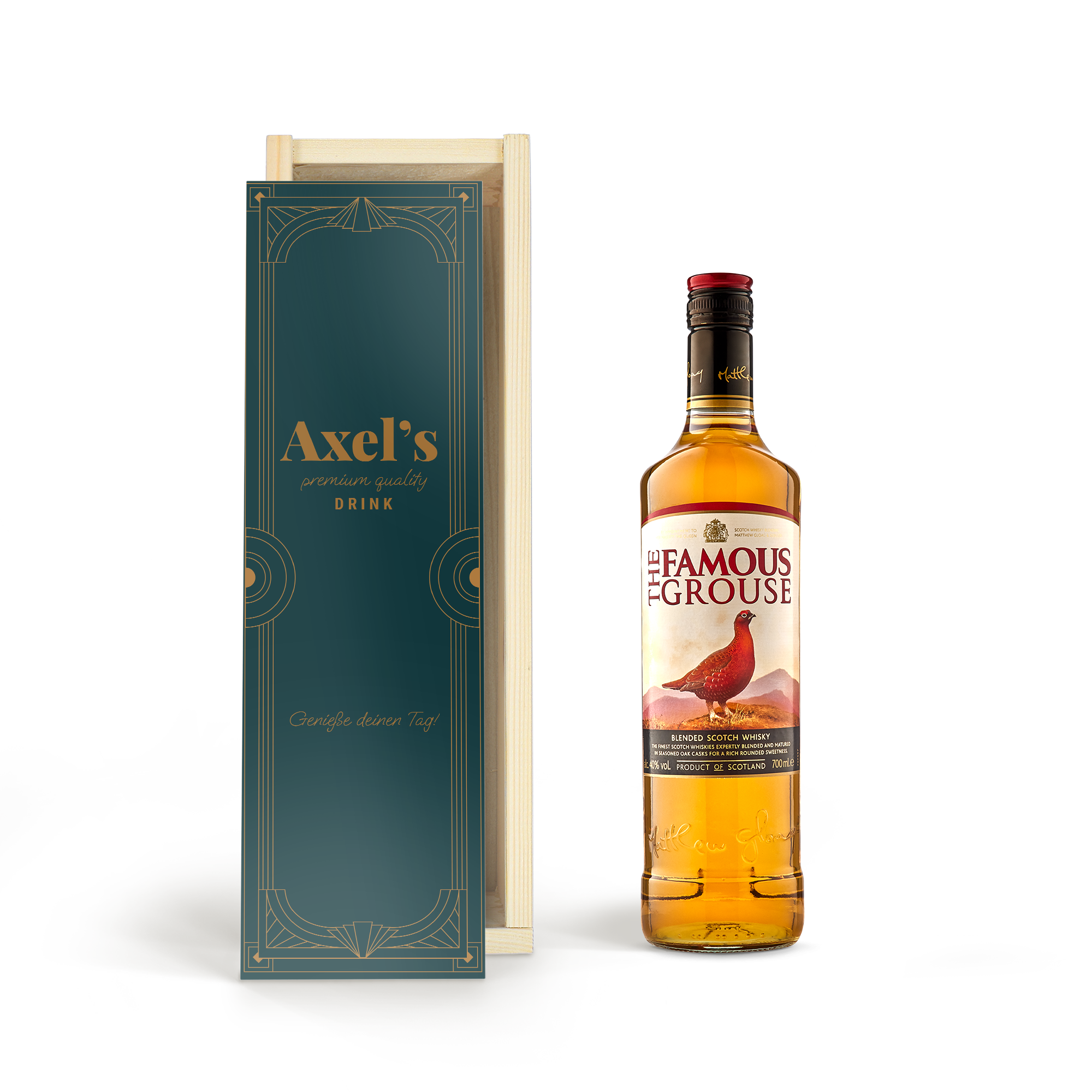 Whisky Famous Grouse personalisieren