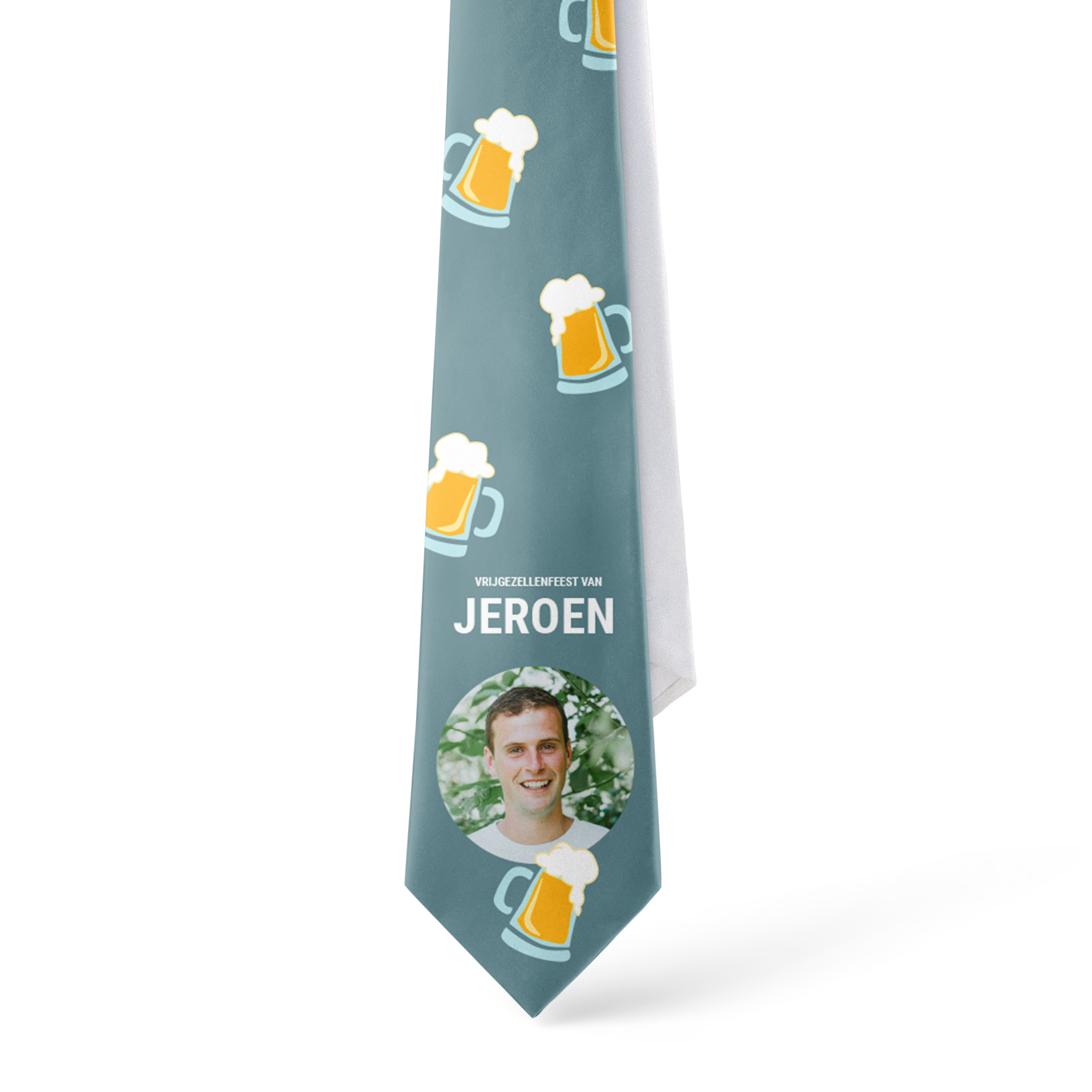 Personaliseret slips - Hvid