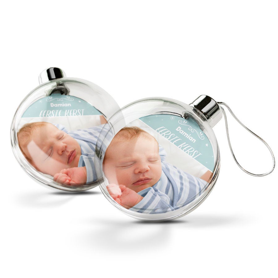 Mijn eerste kerstbal bedrukken (2 stuks) Mijn eerste kerstbal bedrukken (2 stuks)