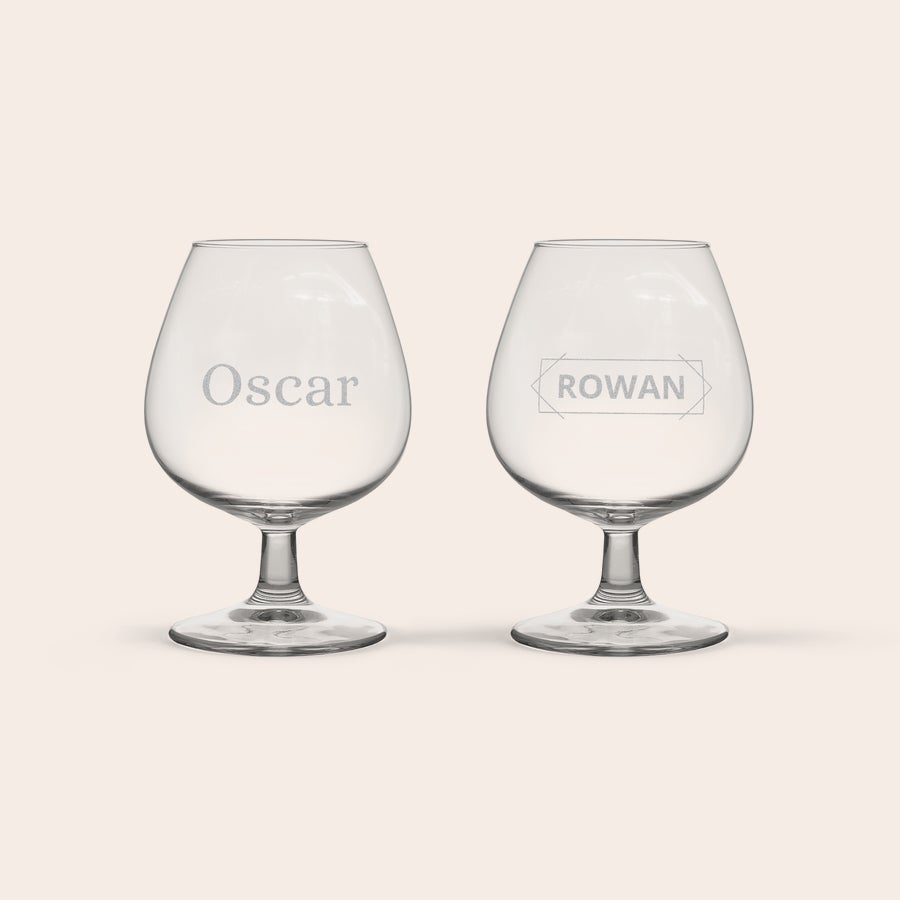 Cognac glas graveren Cognac glas graveren
