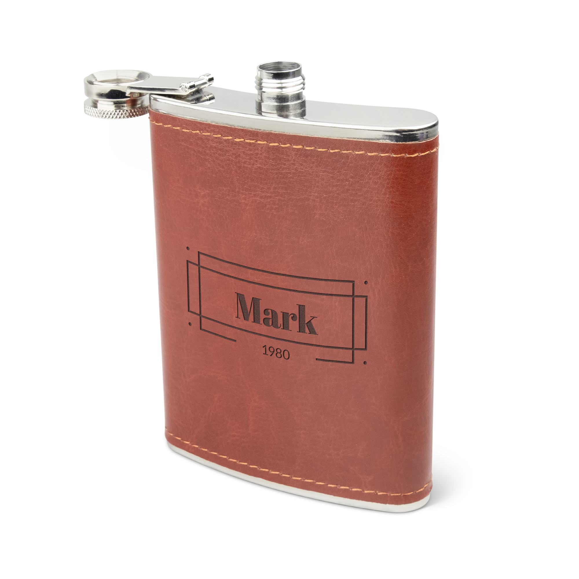 Gravierte Flachmannflasche