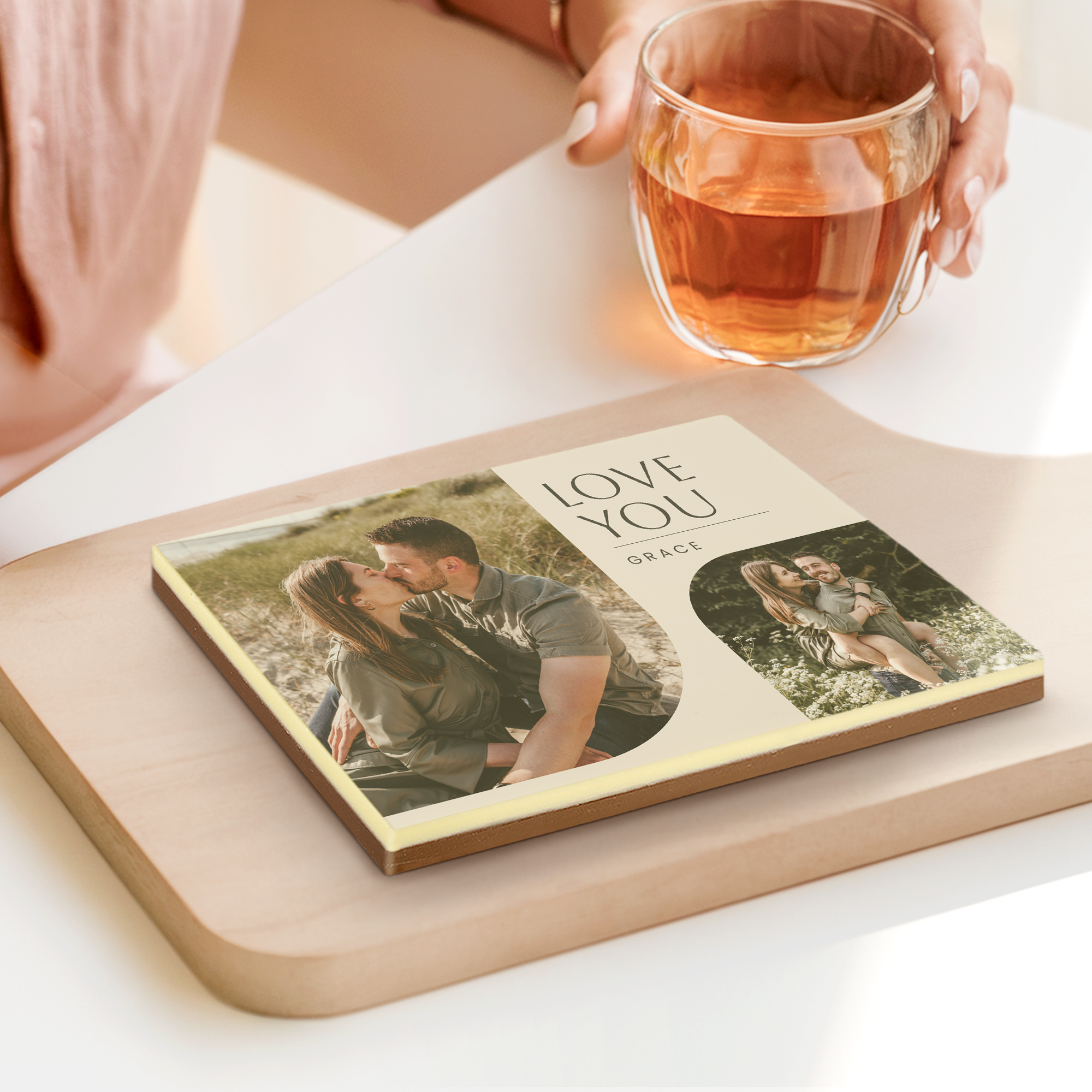 Photo on Chocolate Card