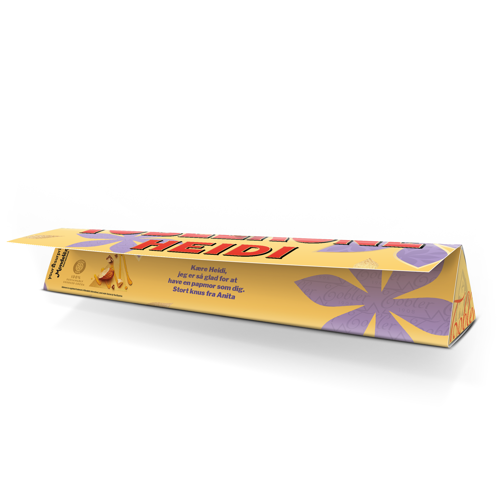 Toblerone med navn - Mors Dag