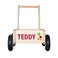 Personalised wooden toys - Push cart - Beech