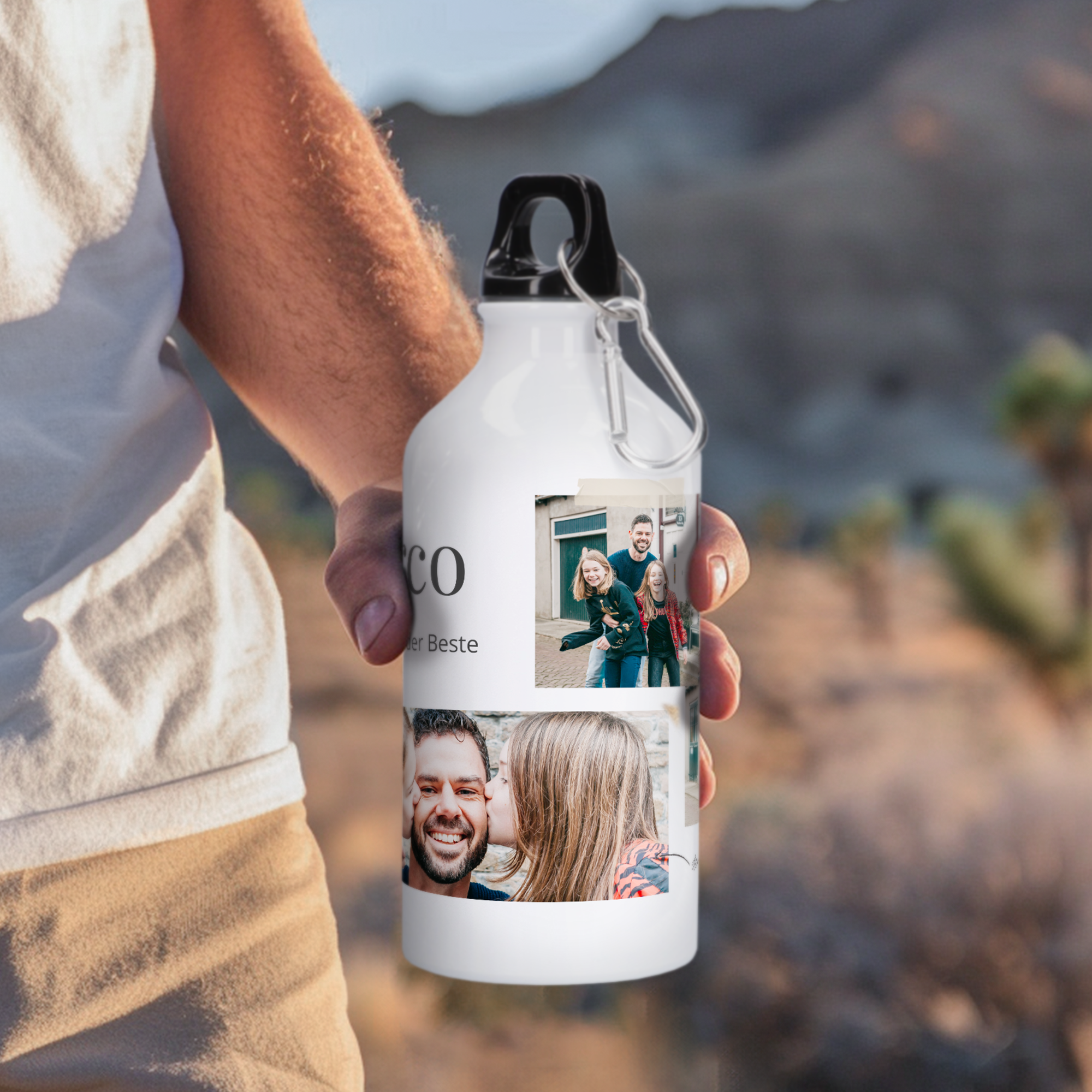 Betruckte Trinkflasche