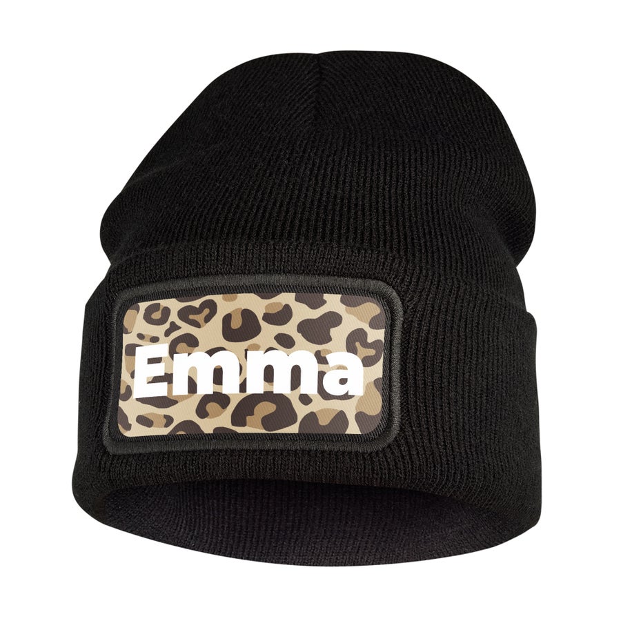 Printed beanie