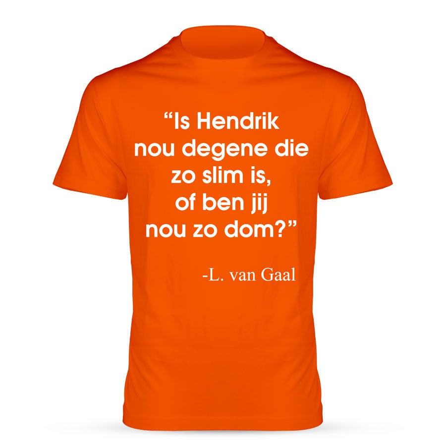 Oranje T-shirt