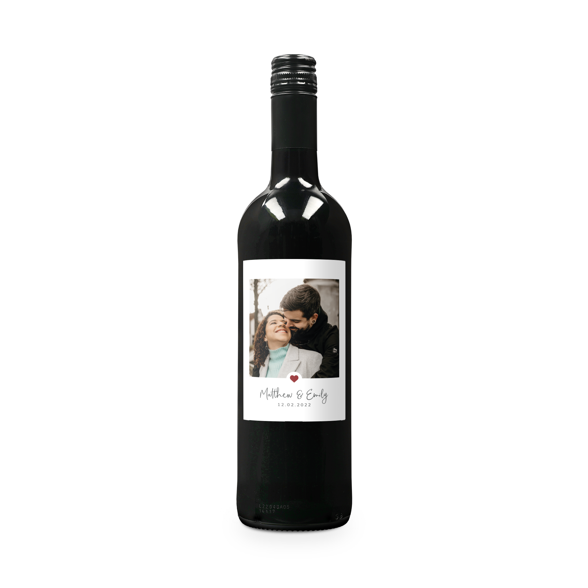 Wine with personalised label - Belvy - Red