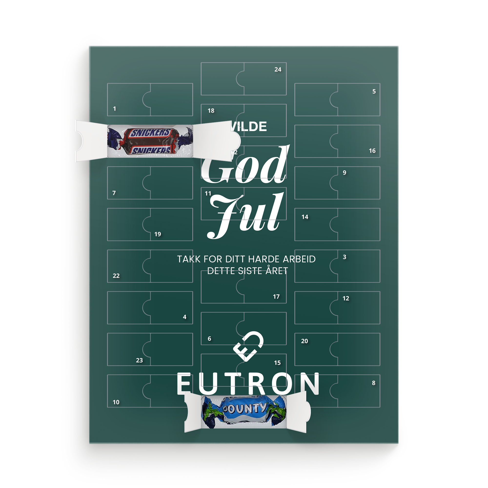 Personlig Mars Miniatures adventskalender