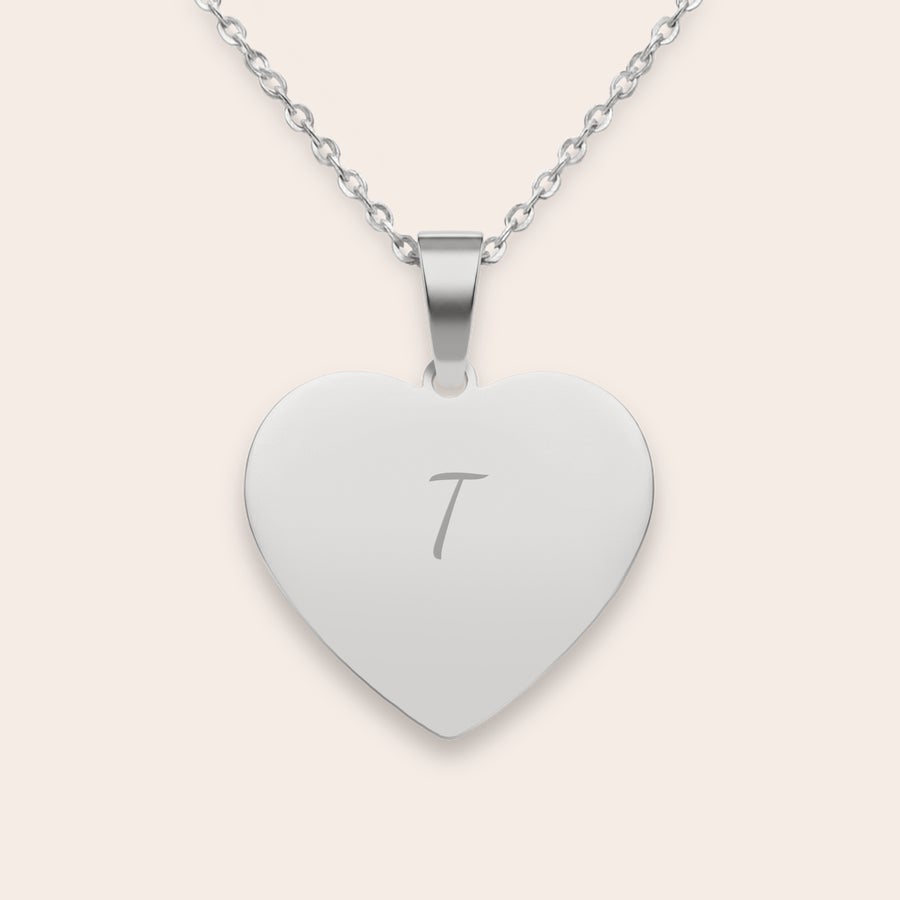 Collier cœur gravé Collier cœur gravé
