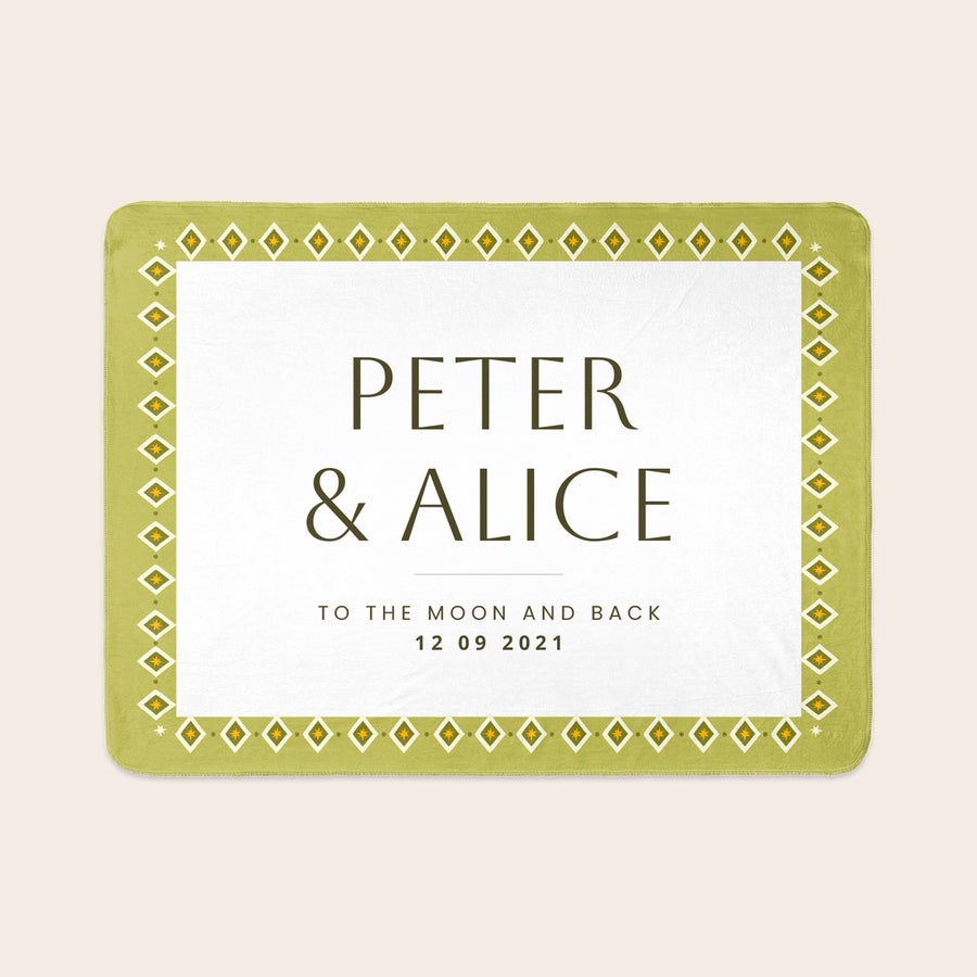 Personalised photo blanket Personalised photo blanket