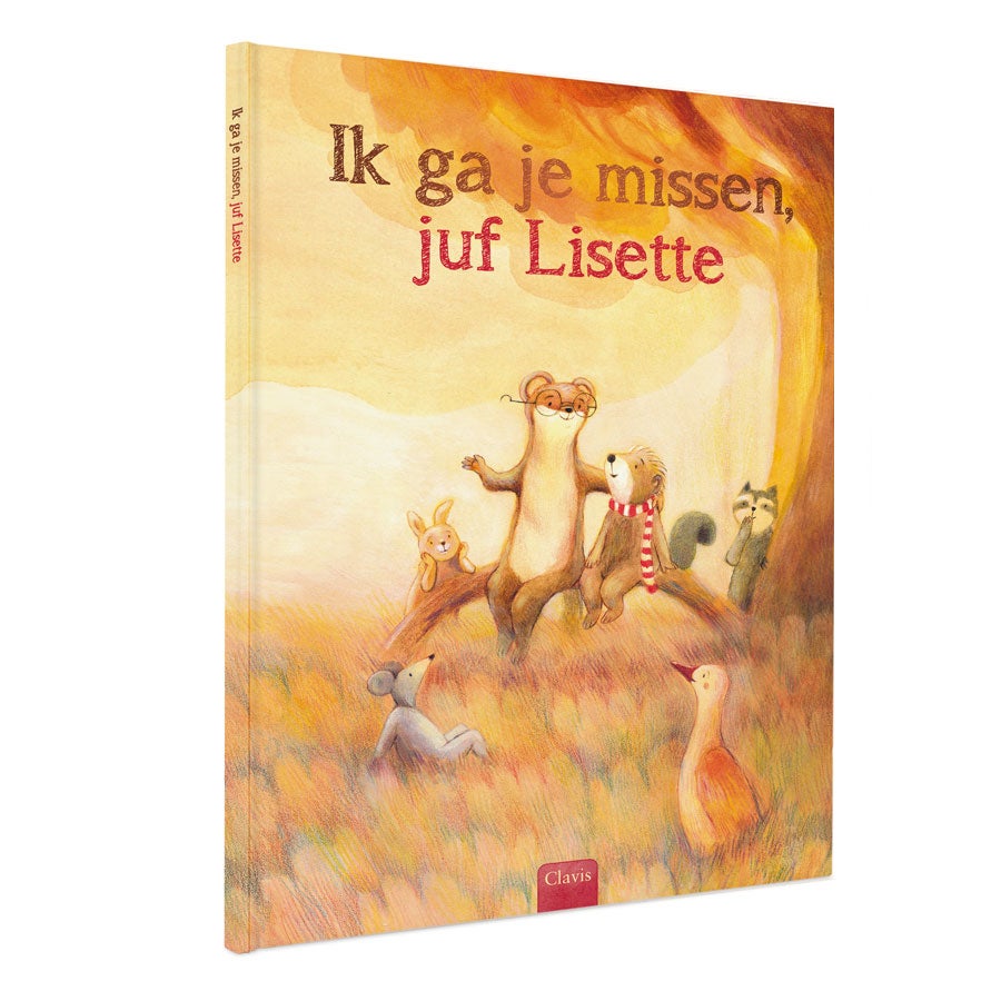 Boek "Ik ga je missen juf/meester" personaliseren