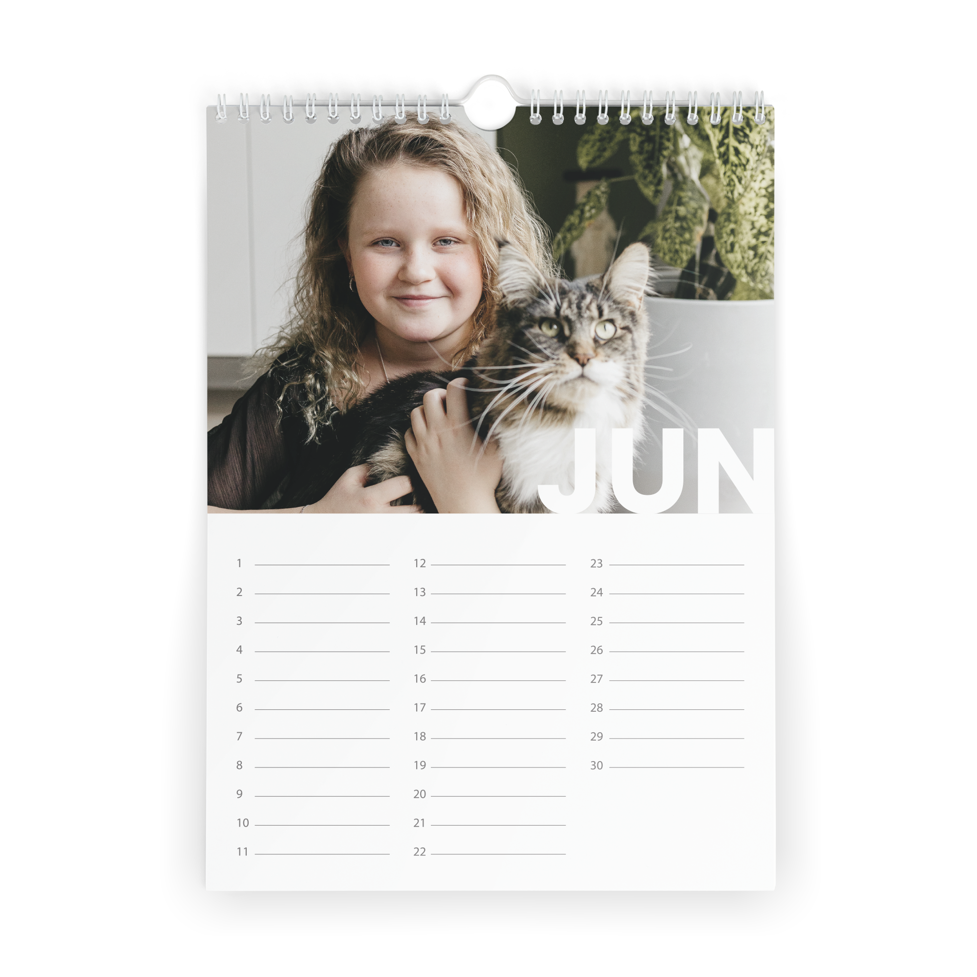 Geburtstagskalender zum Ausdrucken mit Foto