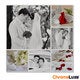 Insta collage - Photo sur aluminium - Chromaluxe blanc 20x20