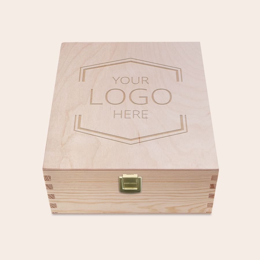 Scatola In Legno Naturale Personalizzabile Per Matrimonio - 40x30x13 Cm Con Manici - Porta Ricordi E Baule Dei Tesori Fai Da Te
