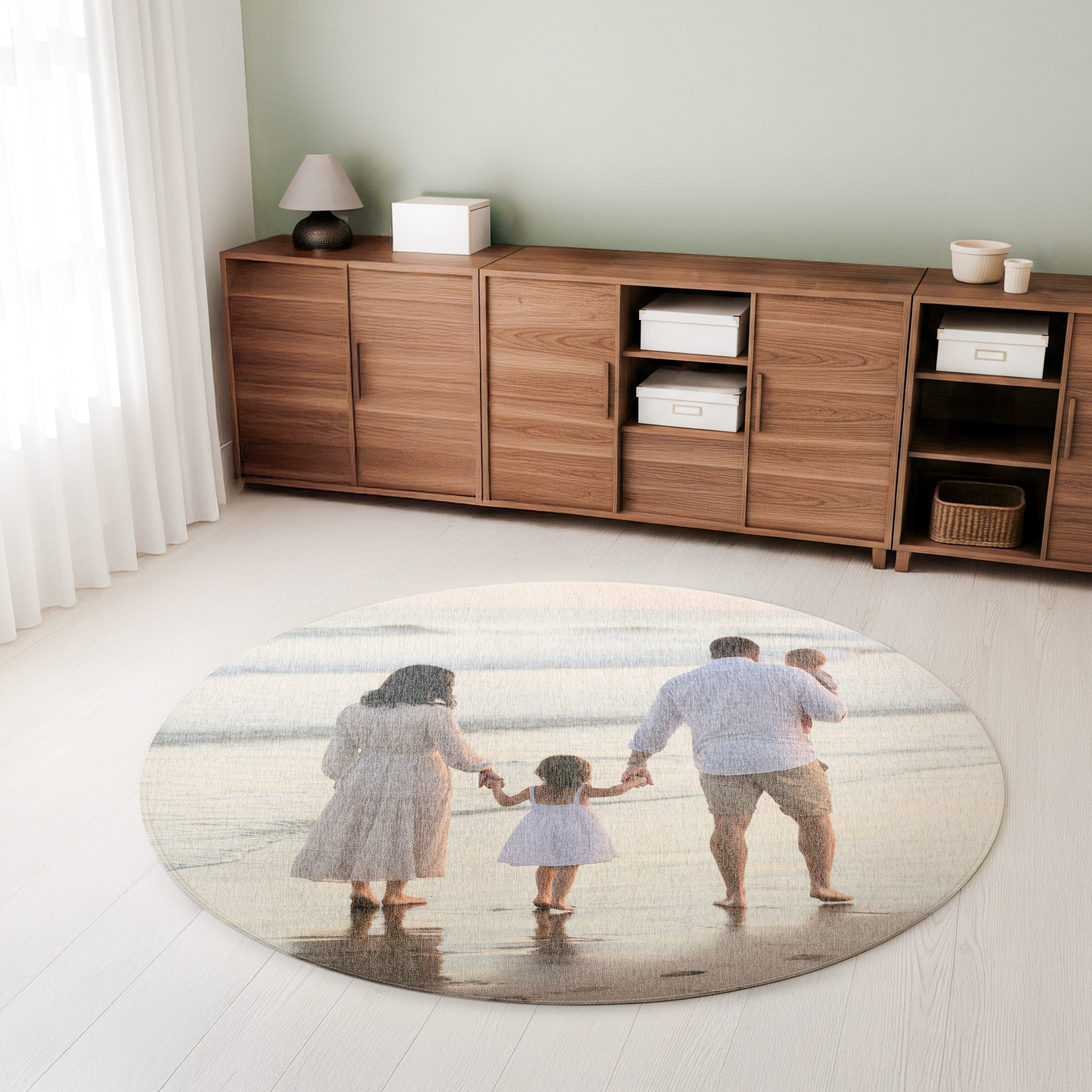 Gepersonaliseerd vloerkleed - ø 120 cm