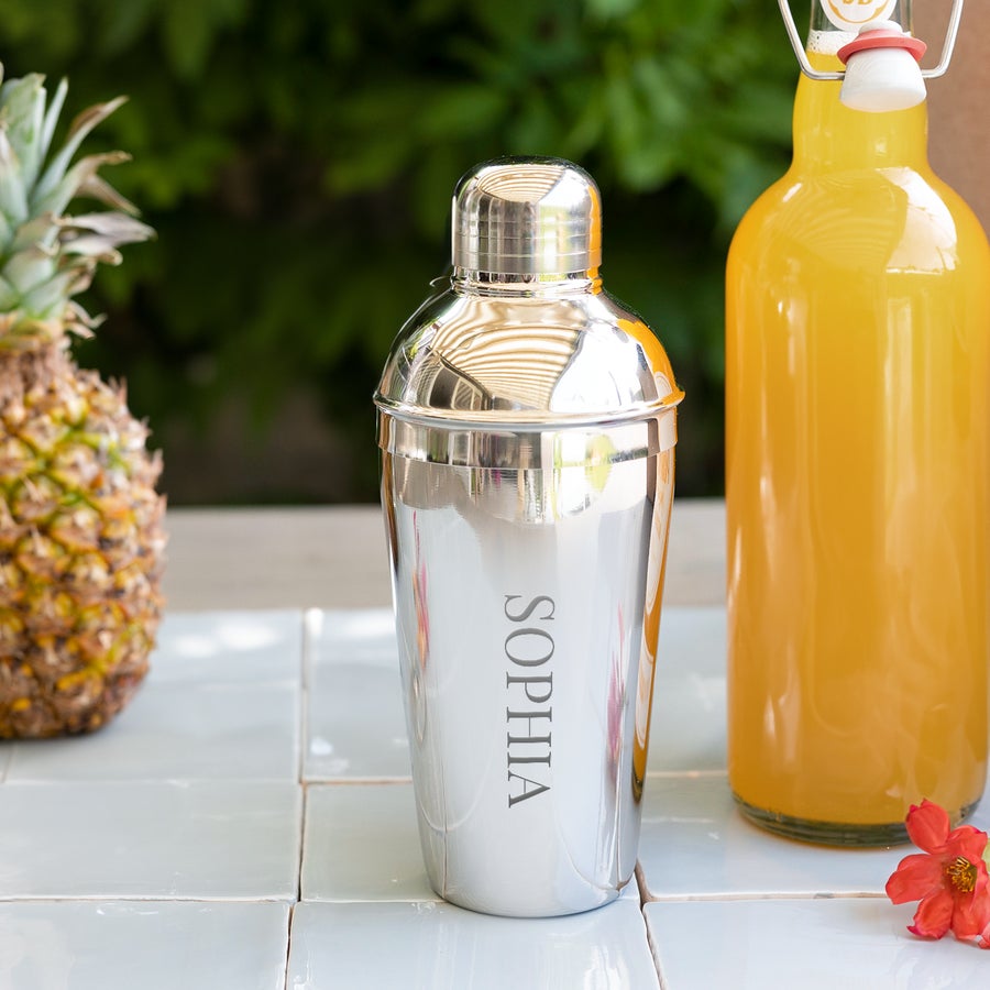 Shaker per cocktail personalizzato Shaker da cocktail in acciaio inox personalizzato con il nome Sophia inciso
