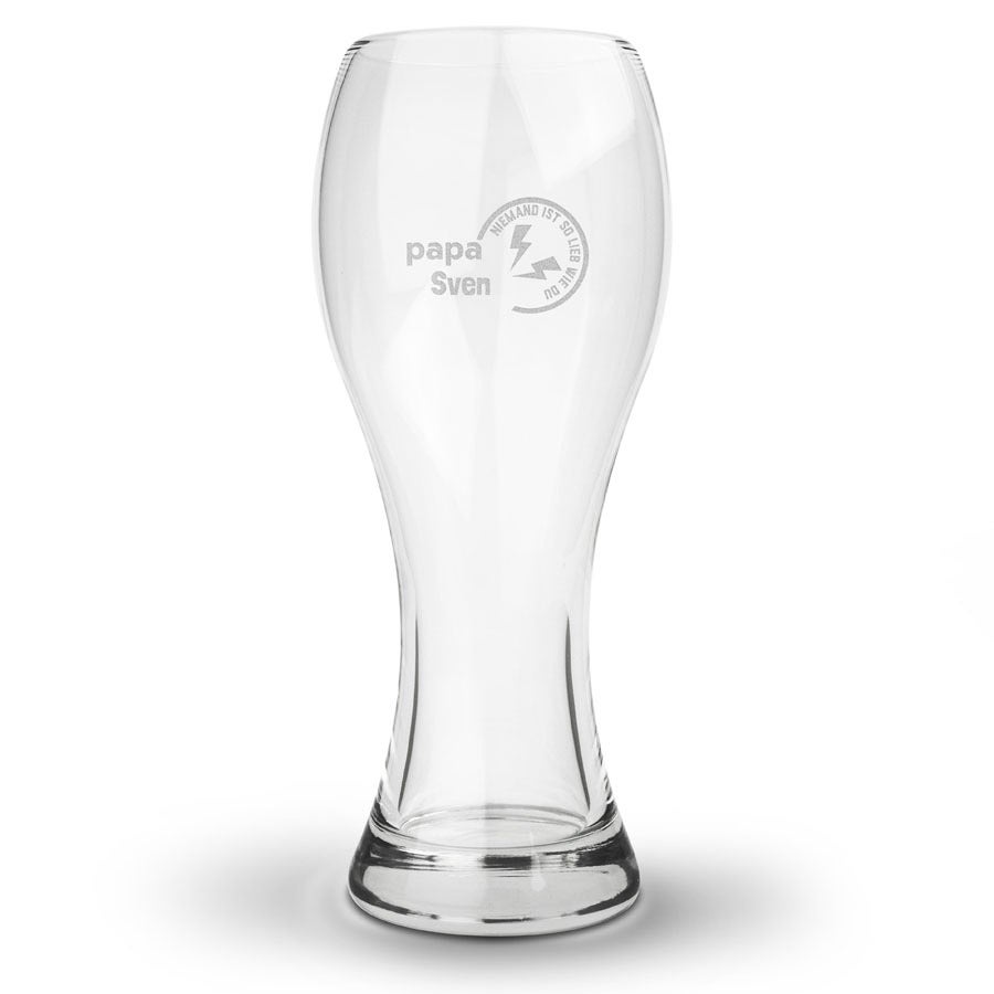 Weizenglas mit Gravur Vatertag  - Onlineshop YourSurprise