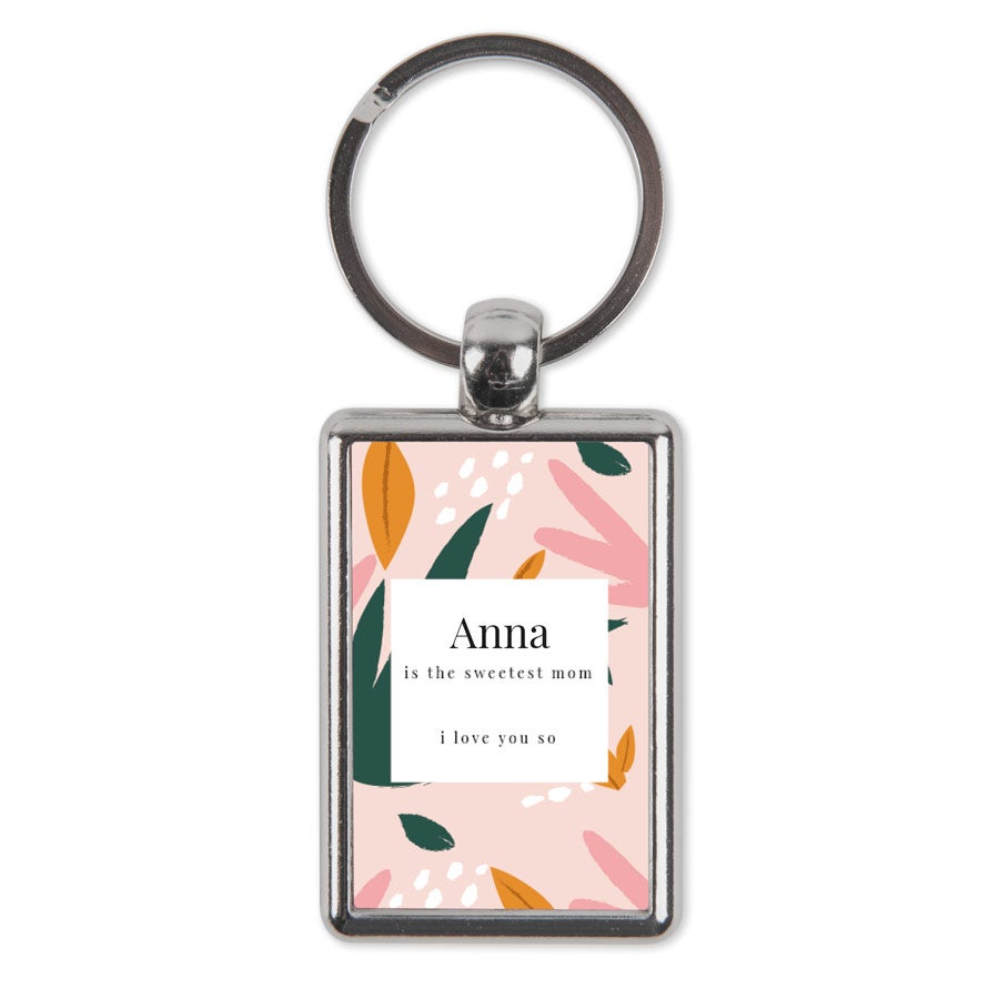 Double-sided photo keyring - Rectangular
