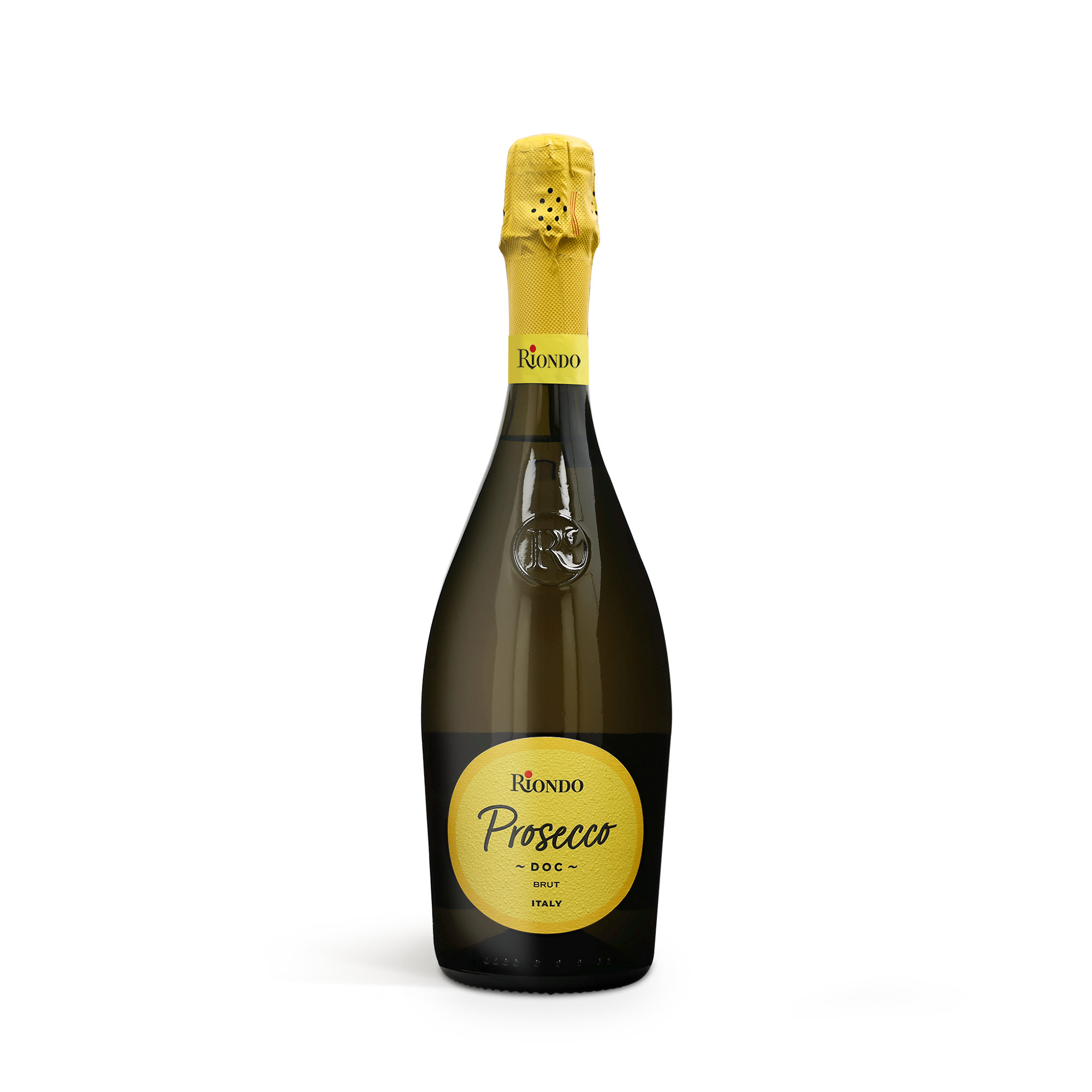Riondo Prosecco Spumante üveg a luxus tokban személyre szabható gravírozással, névre szólóan.