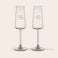 Personalised champagne glasses Personalised champagne glasses