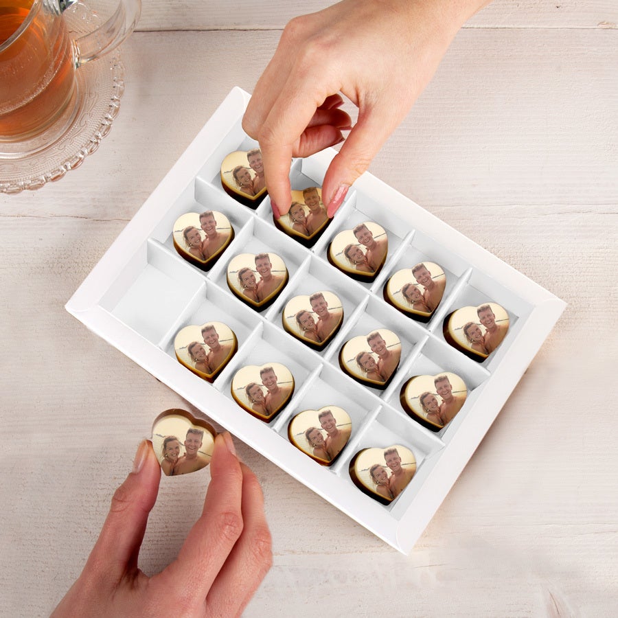 Pralinen mit Foto - Herz Pralinen mit Foto - Herz