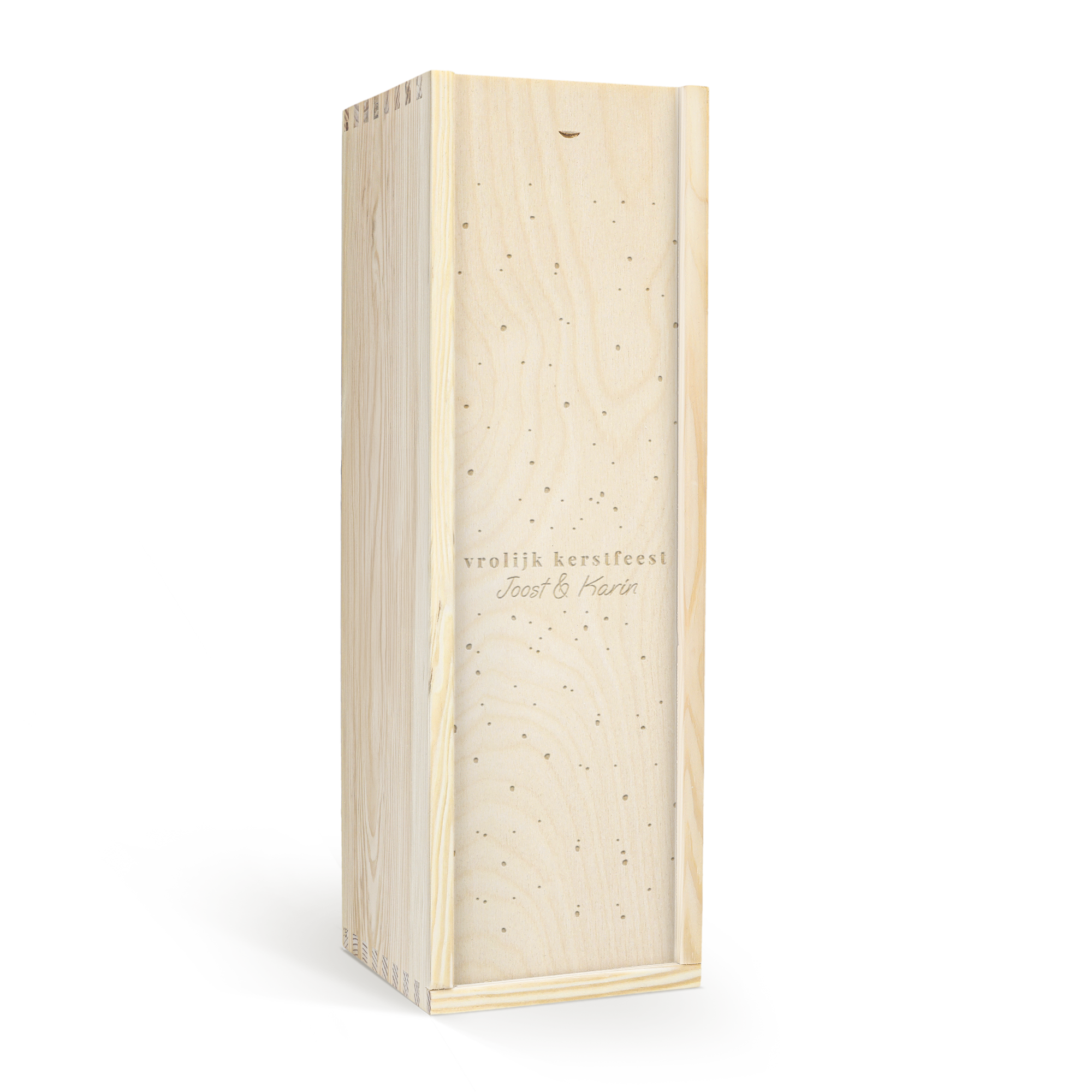 Luxe houten kist gegraveerd met 