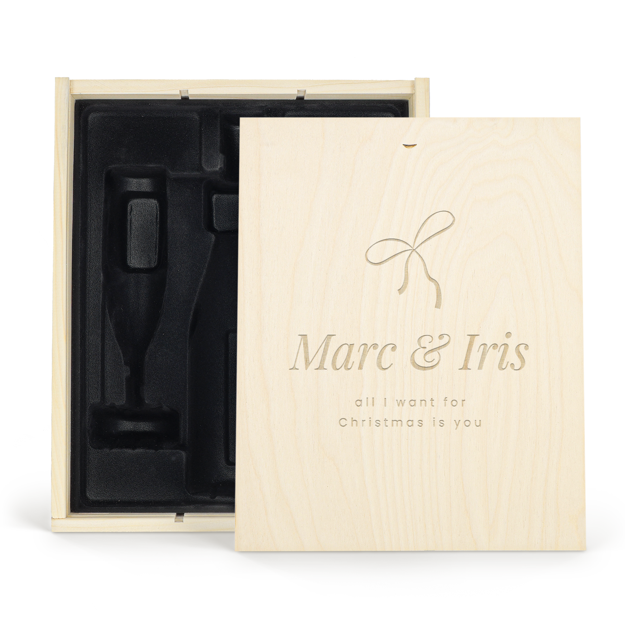 Coffret à champagne personnalisé