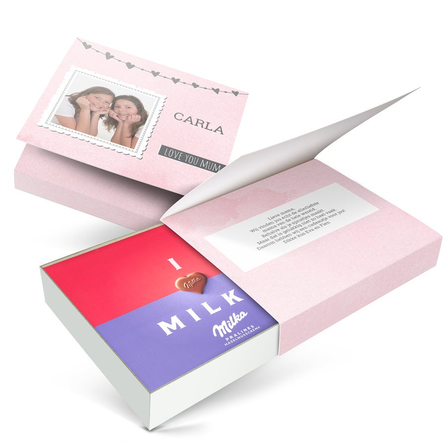 Milka giftbox bedrukken - Moederdag - 220 gram