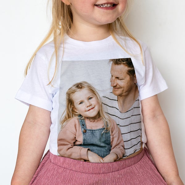 Personlig T-shirt barn - Vit - 2år