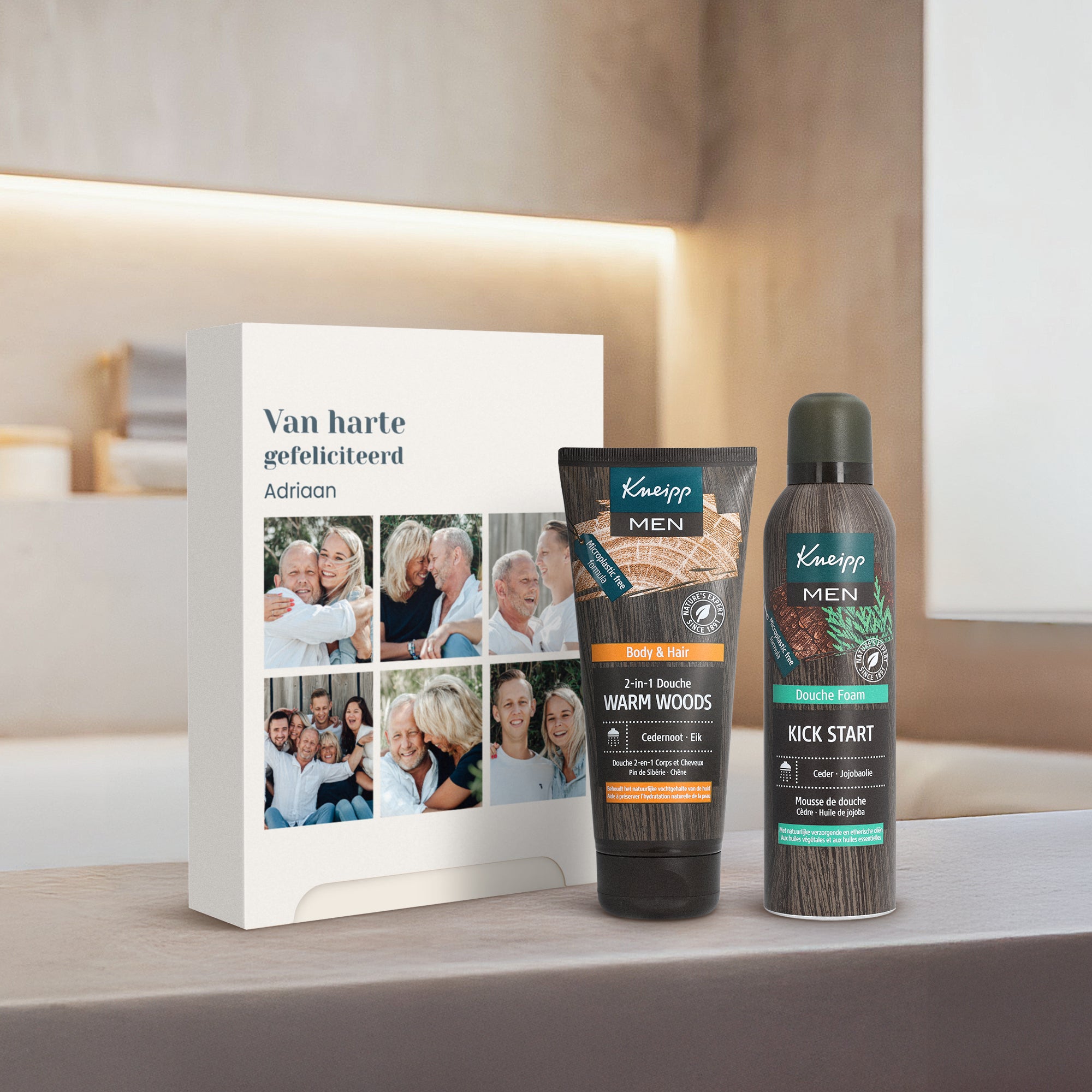 Gepersonaliseerde Kneipp Man set gift box Eigen design