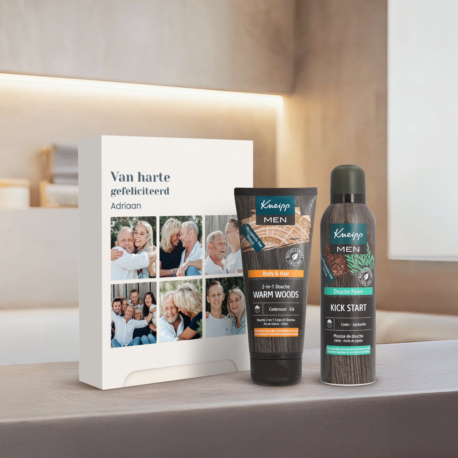 Gepersonaliseerde Kneipp Man set gift box - Eigen design