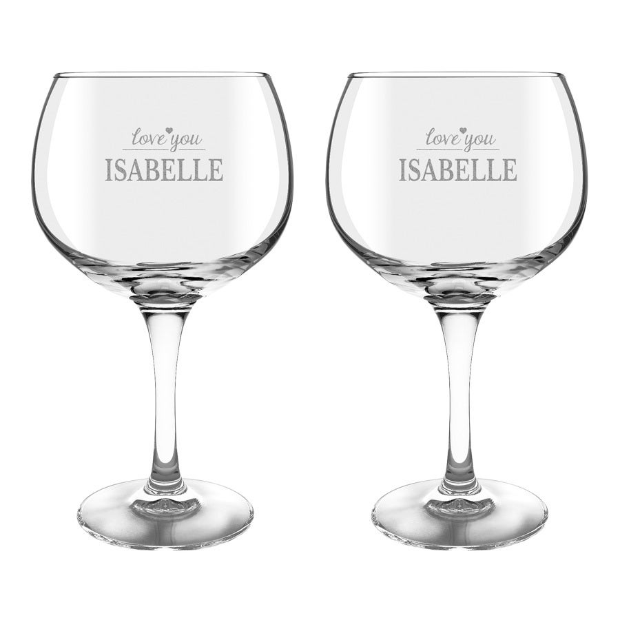 Gin and tonic glass - 2 pieces