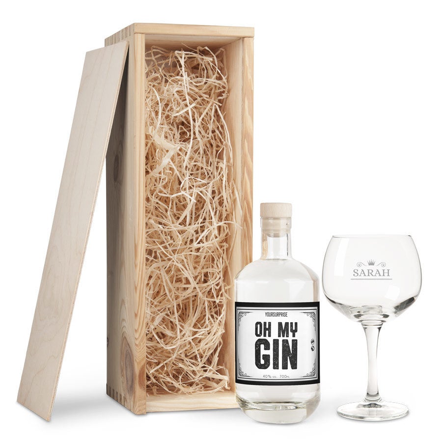 Gin coffret cadeau avec son verre