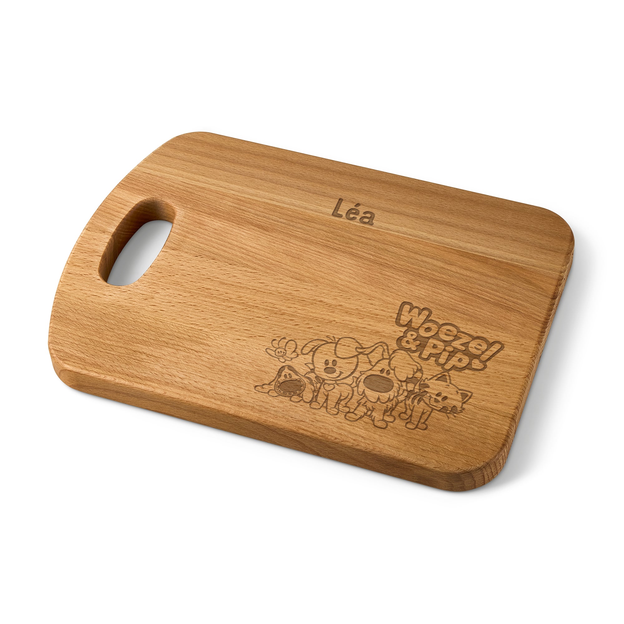 Woezel & Pip broodplank graveren - M Woezel & Pip broodplank graveren - M