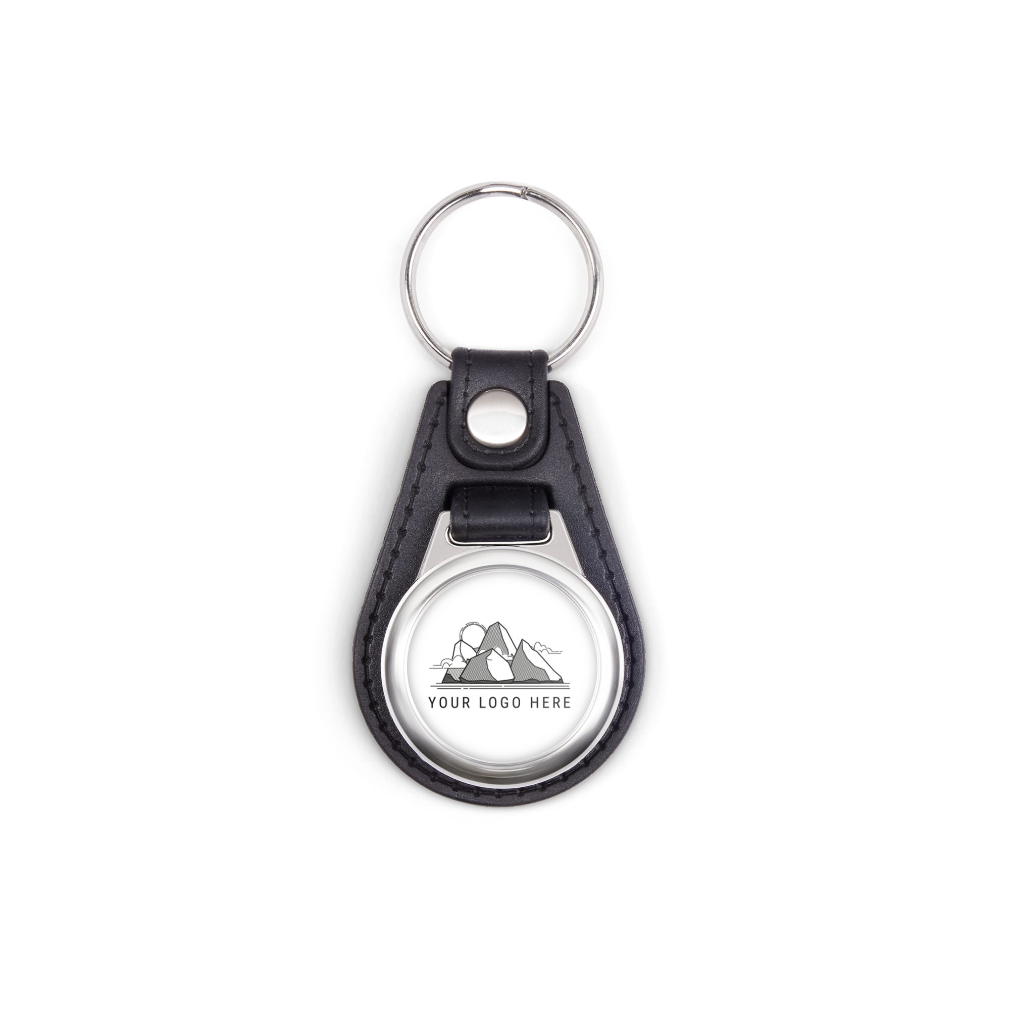 Chaveiro de couro com logo personalizado, um presente para surpreender com seu próprio nome, foto ou logótipo.