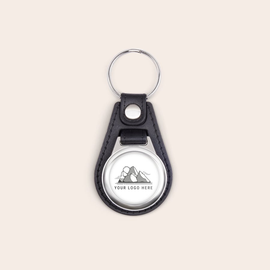 Leren sleutelhanger met foto Leren sleutelhanger met foto