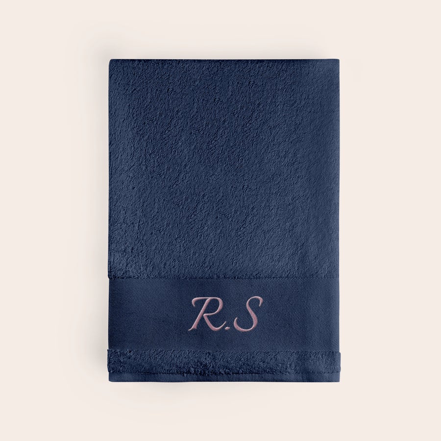 Serviette de bain brodée Serviette de bain brodée