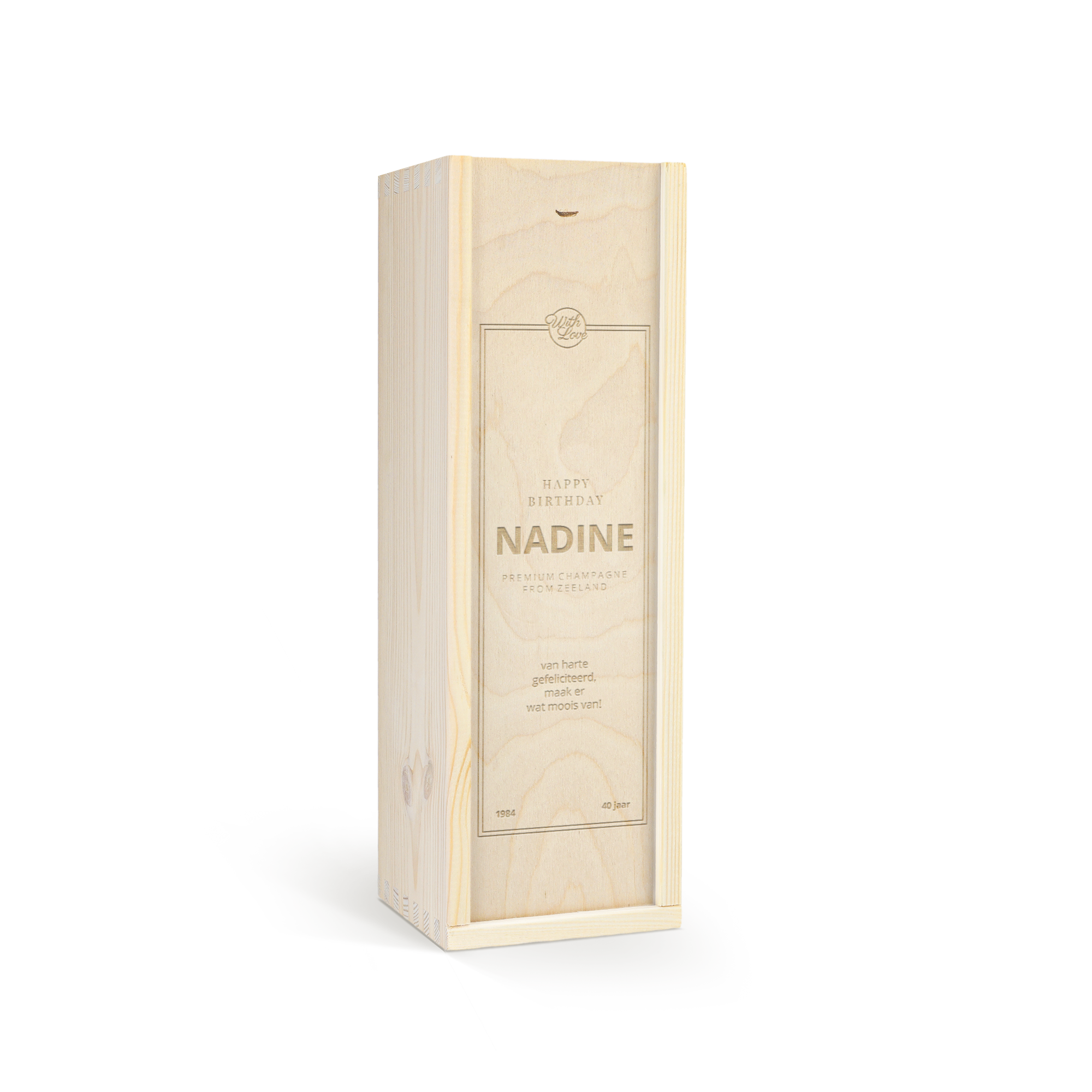 Gepersonaliseerde wijnkist