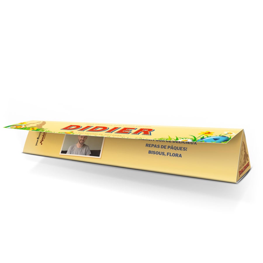 Toblerone de Pâques personnalisé